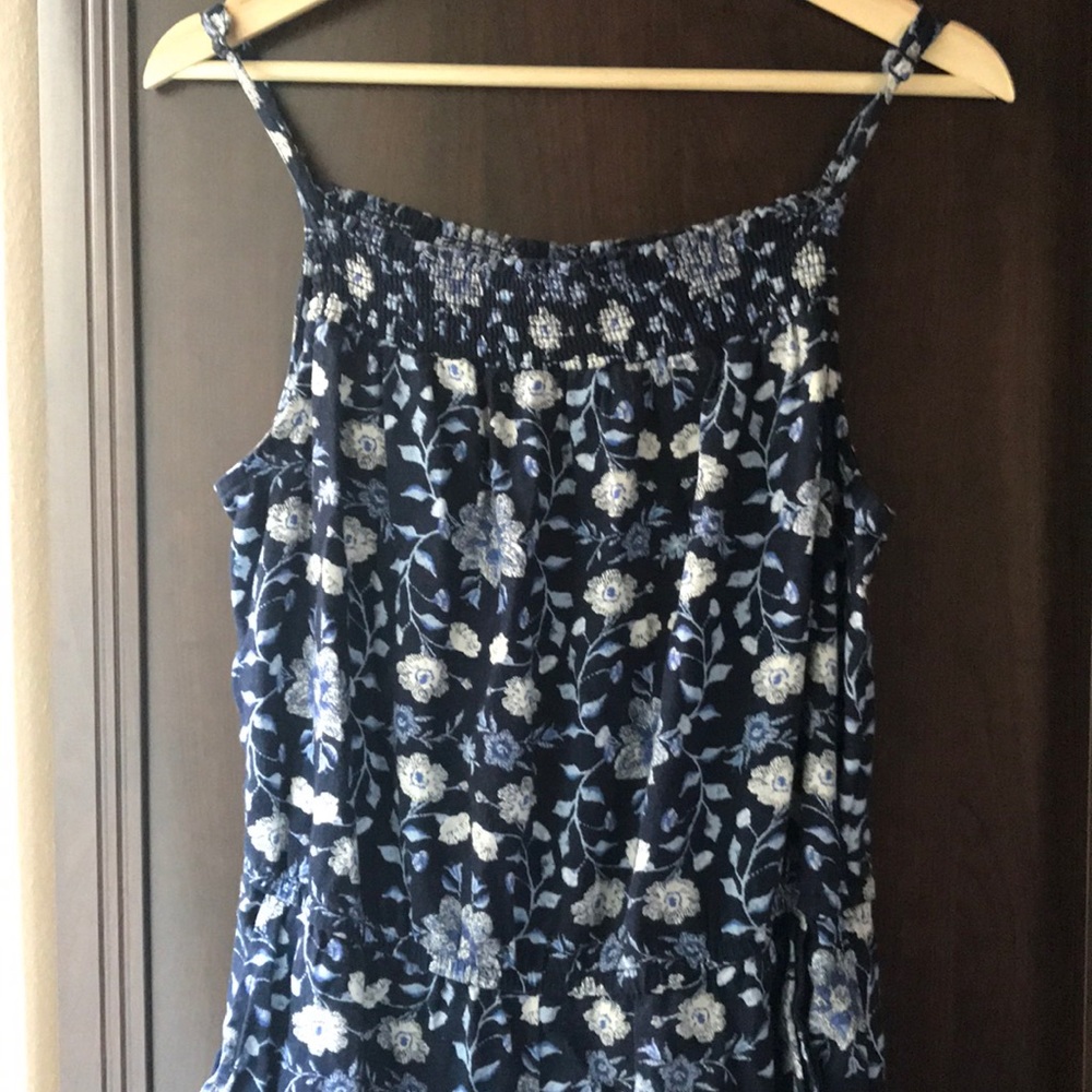 Blue flower romper